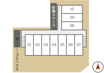 オレンジハウス敷地内見取り図