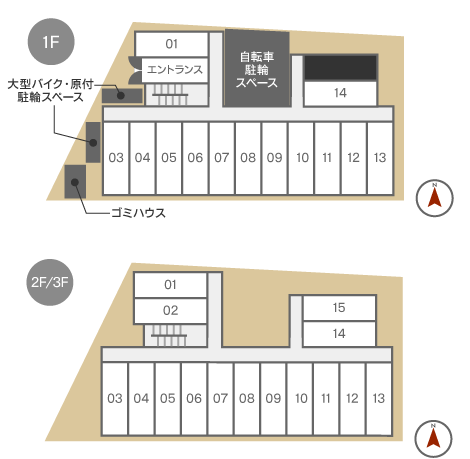 ウインドパレス敷地内見取り図